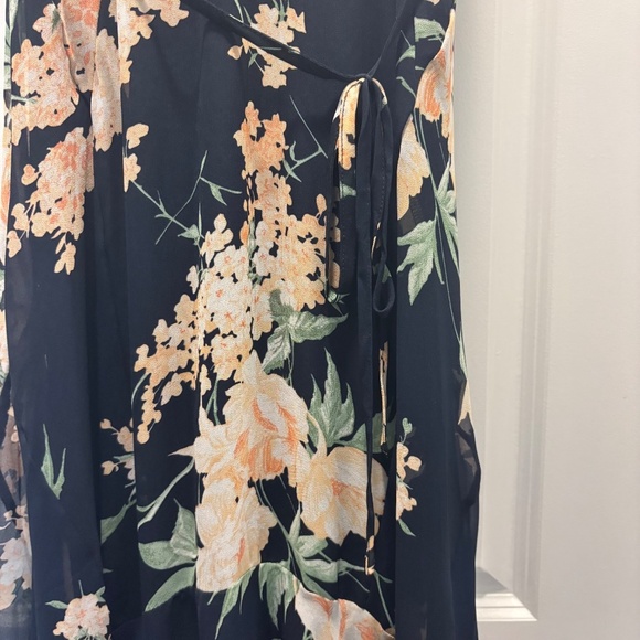Lulus Feeling Freesia Navy Blue Floral Print Maxi Dress - Picture 9 of 15